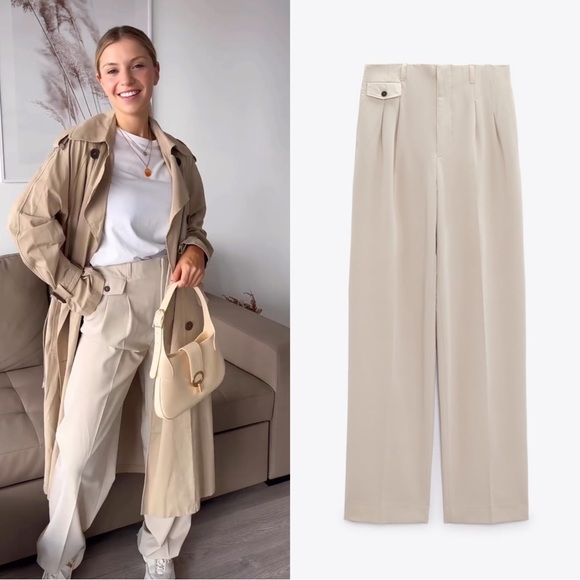 Zara Pants - BLOGGERS FAVORITE NWT ZARA Pleated Menswear Style Pants